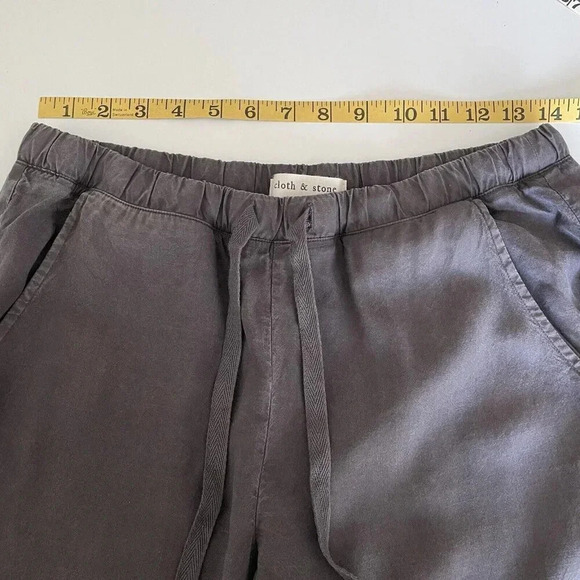 Anthropology Cloth & Stone Women XS Gray Tencel Pull on Jogger Pants Comfy - Picture 9 of 13